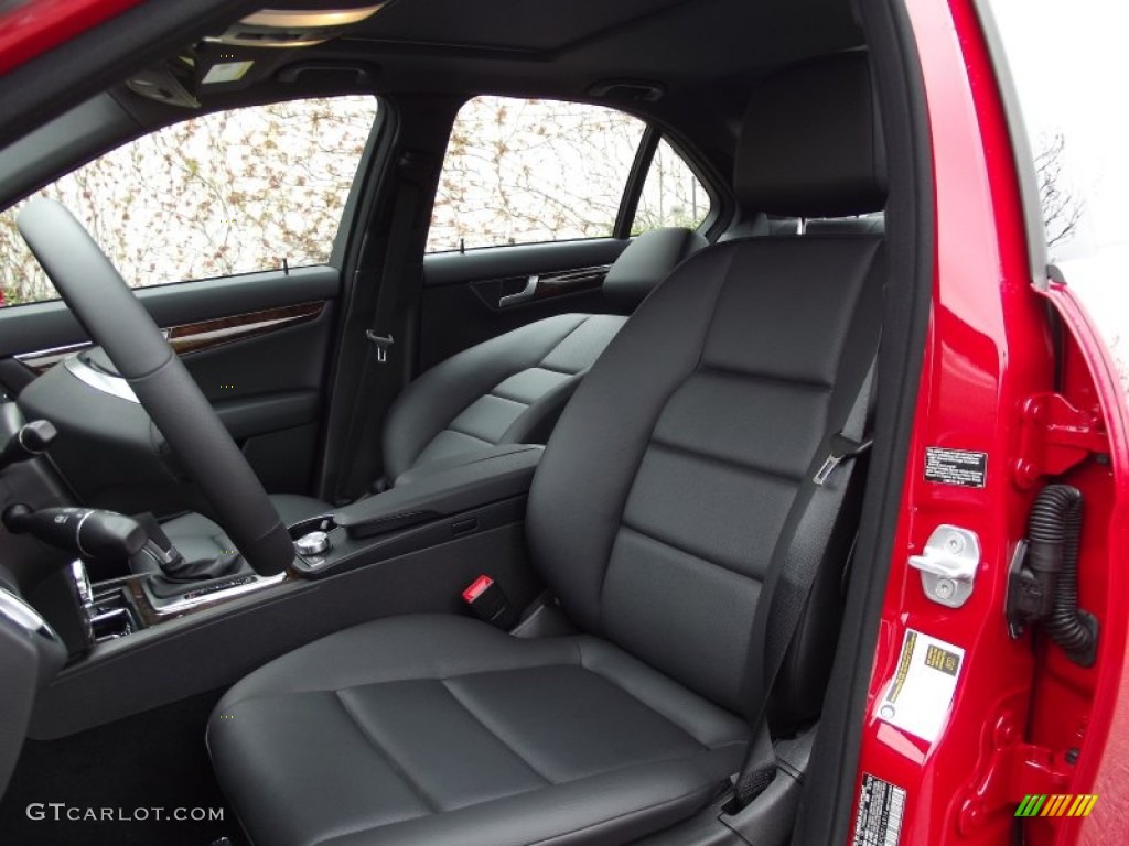 Black Interior 2012 Mercedes-Benz C 250 Sport Photo #62806258