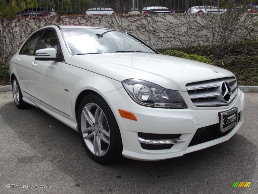 Arctic White 2012 Mercedes-Benz C 250 Sport Exterior Photo #62806287
