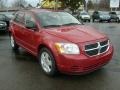 2008 Inferno Red Crystal Pearl Dodge Caliber SXT  photo #7