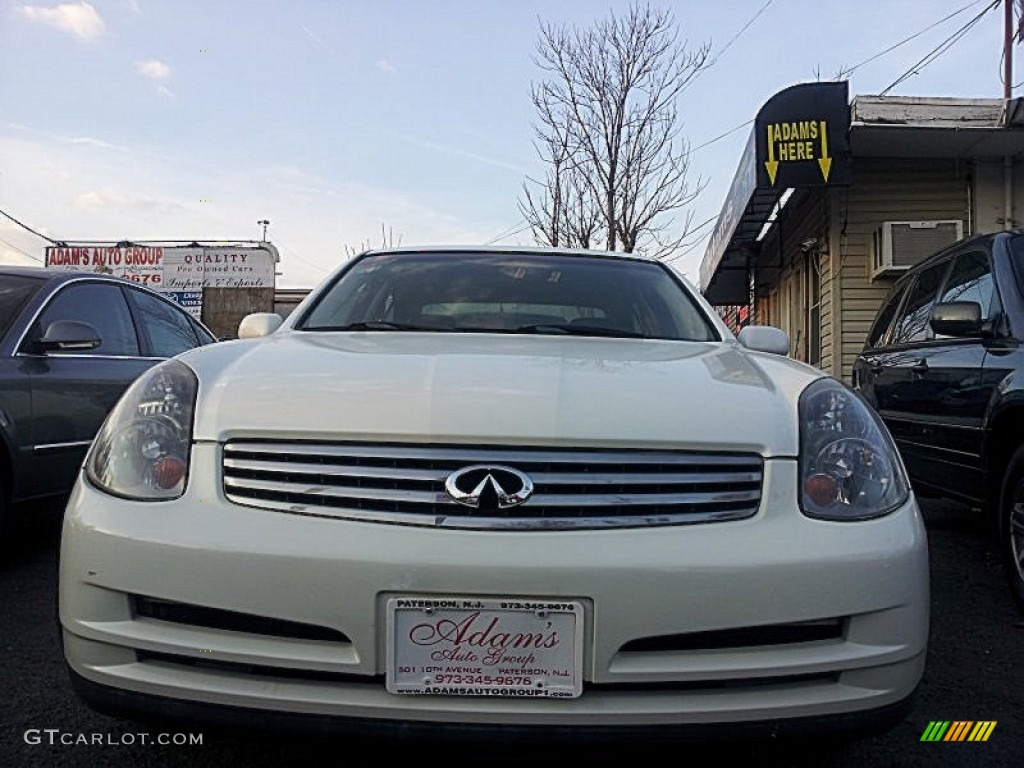 2004 G 35 x Sedan - Ivory White Pearl / Graphite photo #6