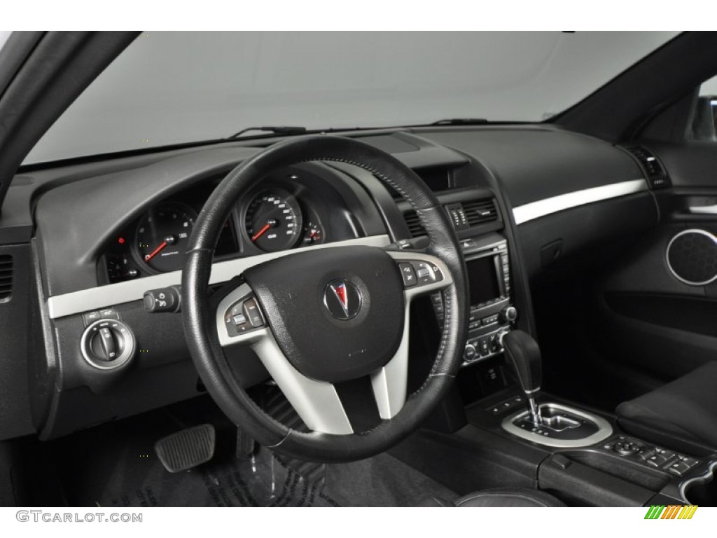 2009 Pontiac G8 Sedan Onyx Steering Wheel Photo #62807074