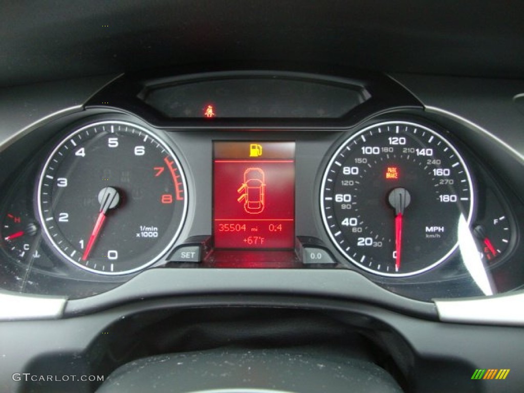 2009 Audi A4 2.0T Premium quattro Sedan Gauges Photo #62807222