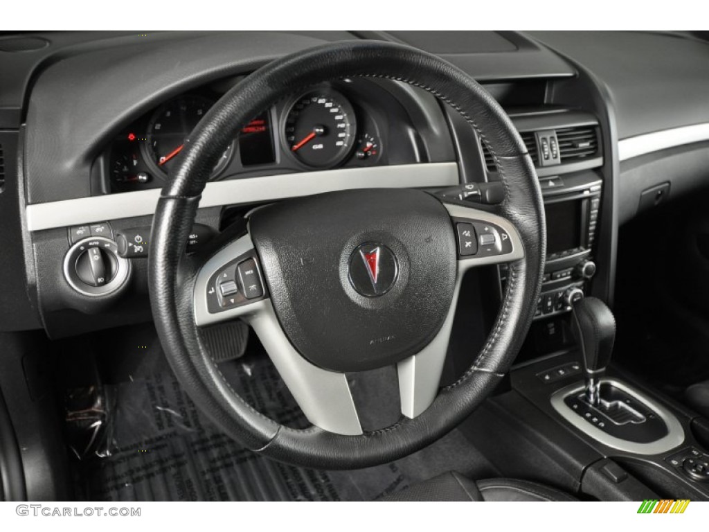 2009 Pontiac G8 Sedan Onyx Steering Wheel Photo #62807232