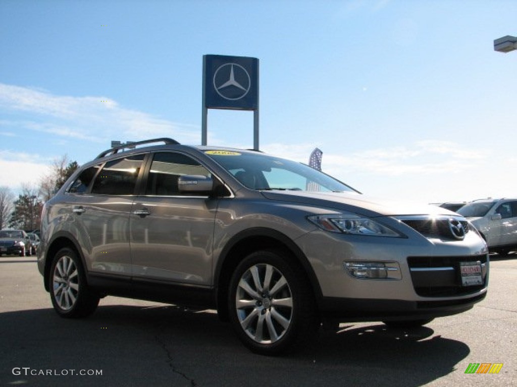 2008 CX-9 Grand Touring AWD - Liquid Platinum Metallic / Sand photo #3