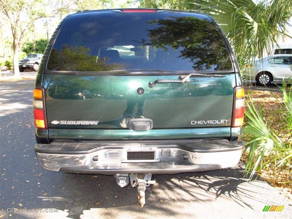 2004 Suburban 1500 - Dark Green Metallic / Tan/Neutral photo #2