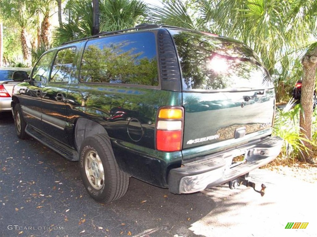 2004 Suburban 1500 - Dark Green Metallic / Tan/Neutral photo #3