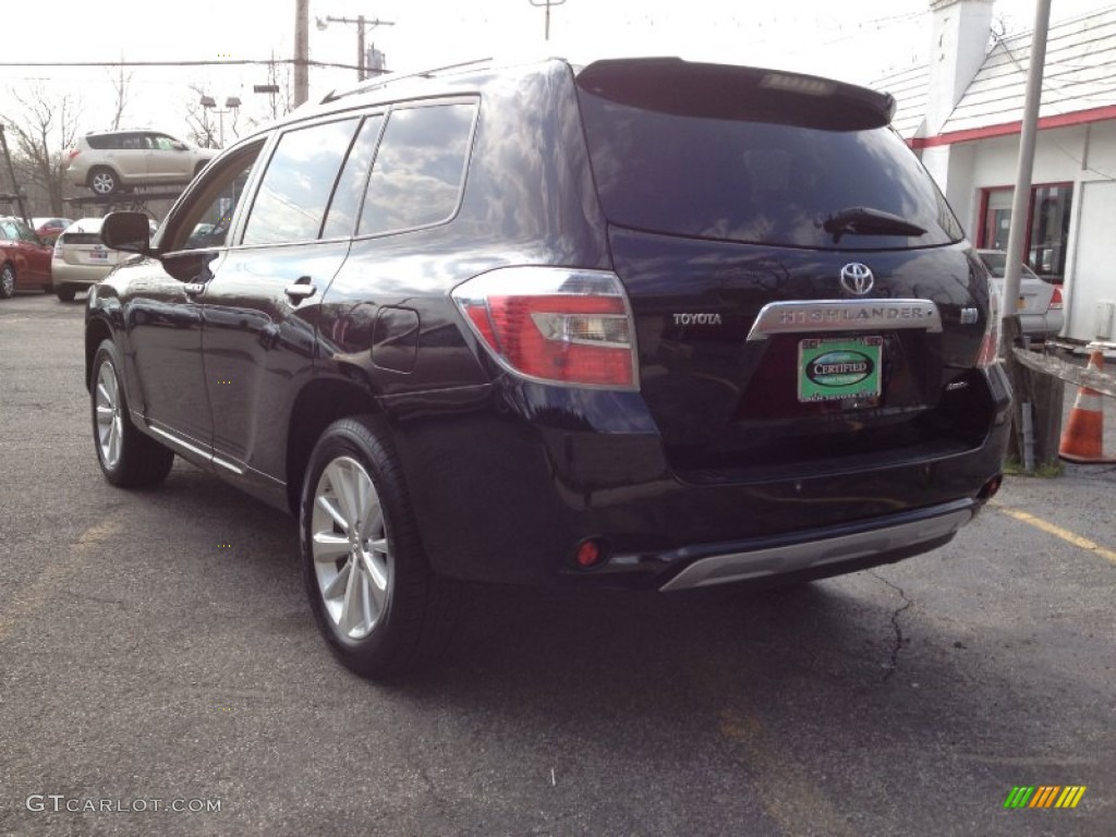 2009 Highlander Hybrid Limited 4WD - Black / Sand Beige photo #8