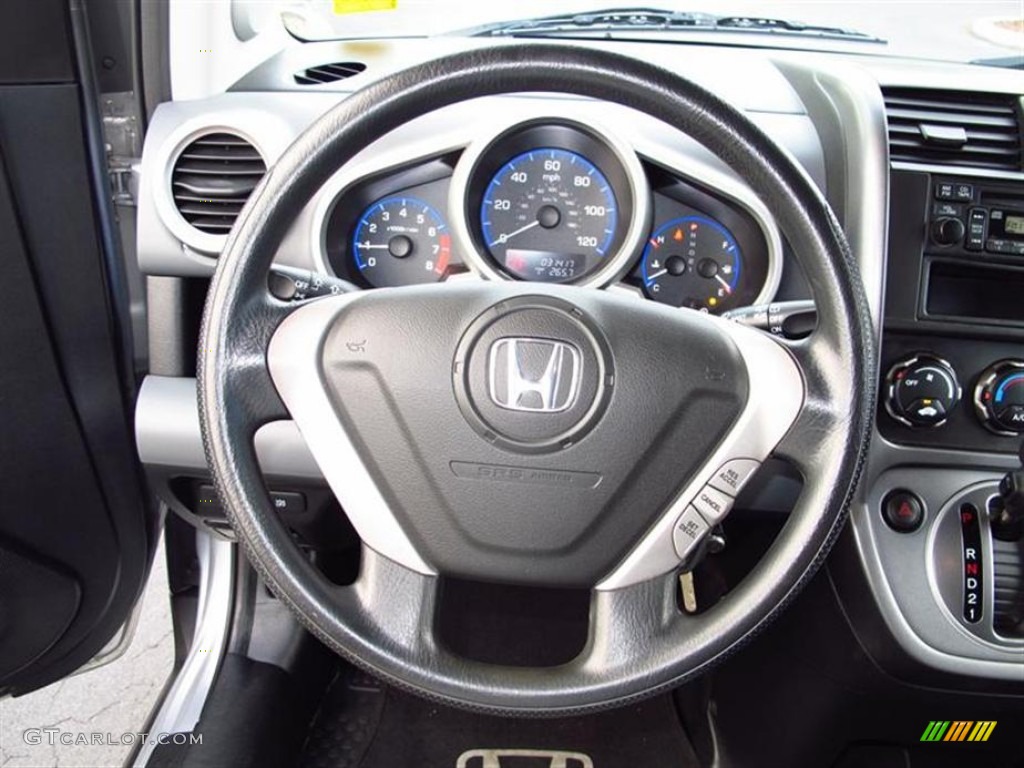 2007 Honda Element LX Black/Titanium Steering Wheel Photo #62809637