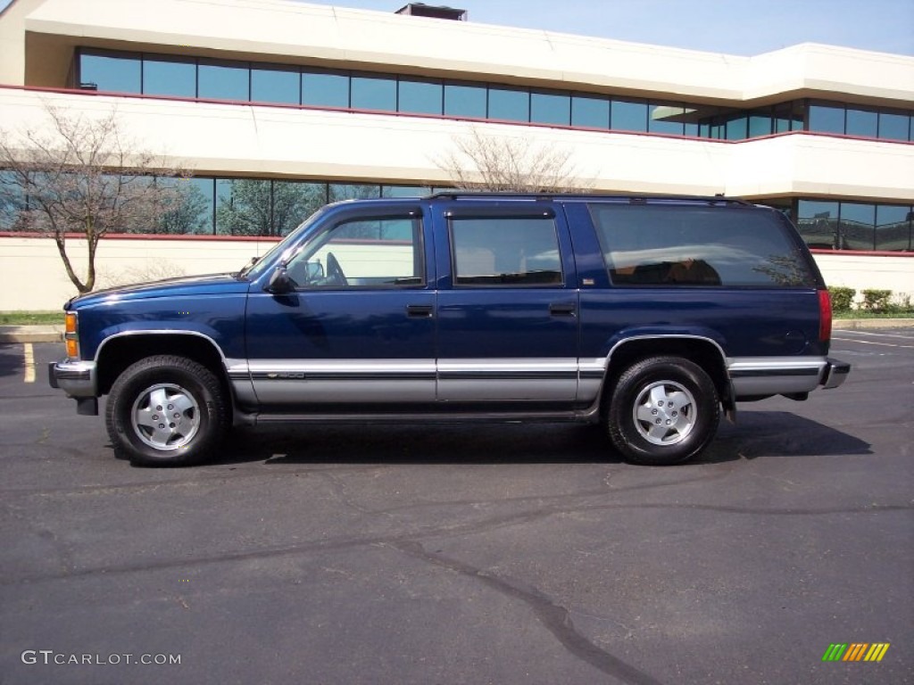 Indigo Blue Metallic 1993 Chevrolet Suburban K1500 4x4 Exterior Photo #62809881