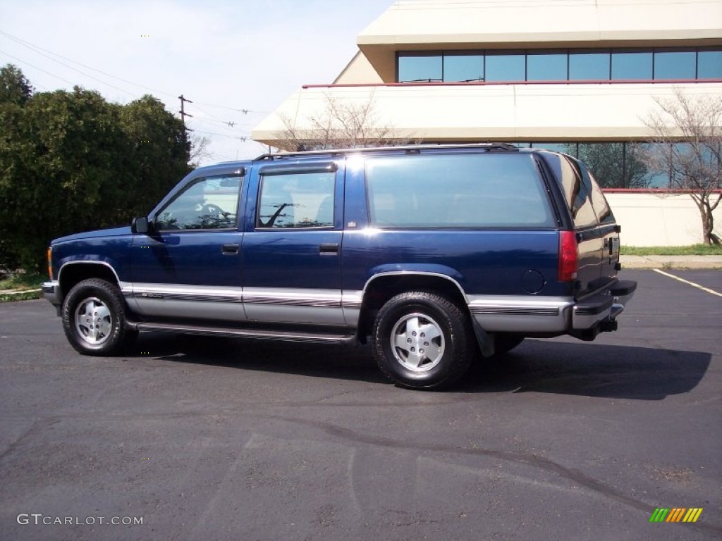 Indigo Blue Metallic 1993 Chevrolet Suburban K1500 4x4 Exterior Photo #62809891