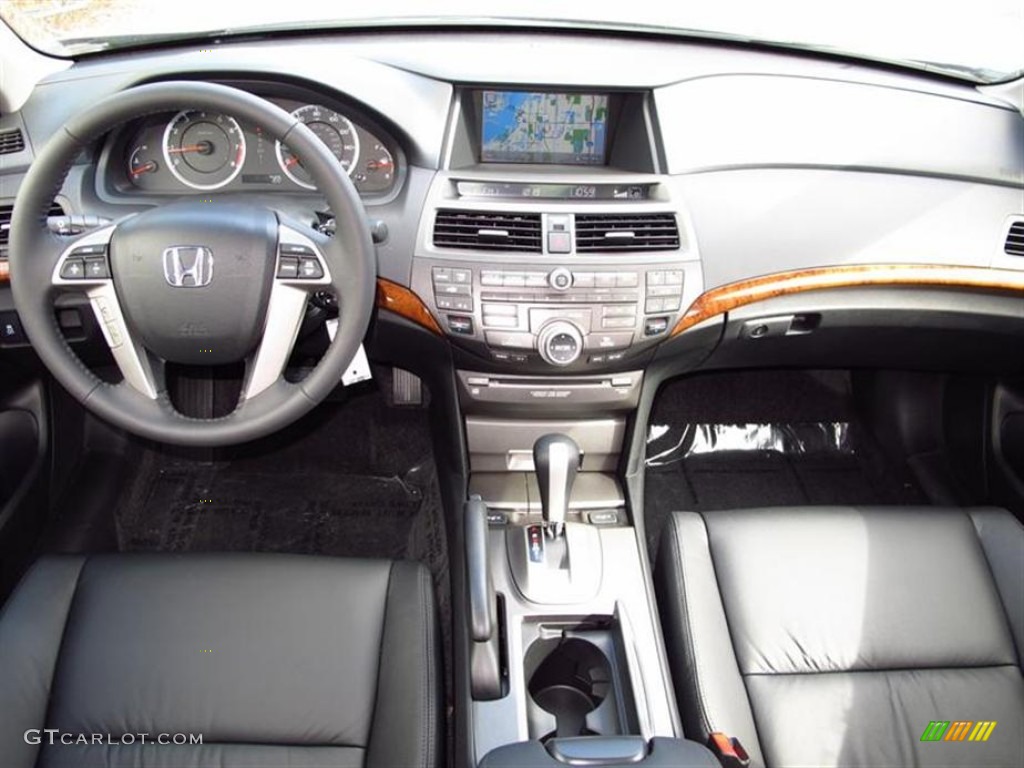 2012 Honda Accord EX-L V6 Sedan Black Dashboard Photo #62810080