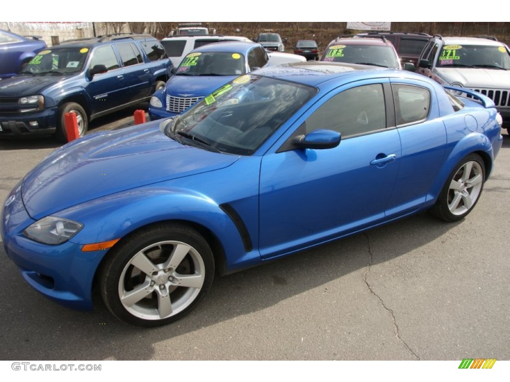 Winning Blue Metallic Mazda RX-8