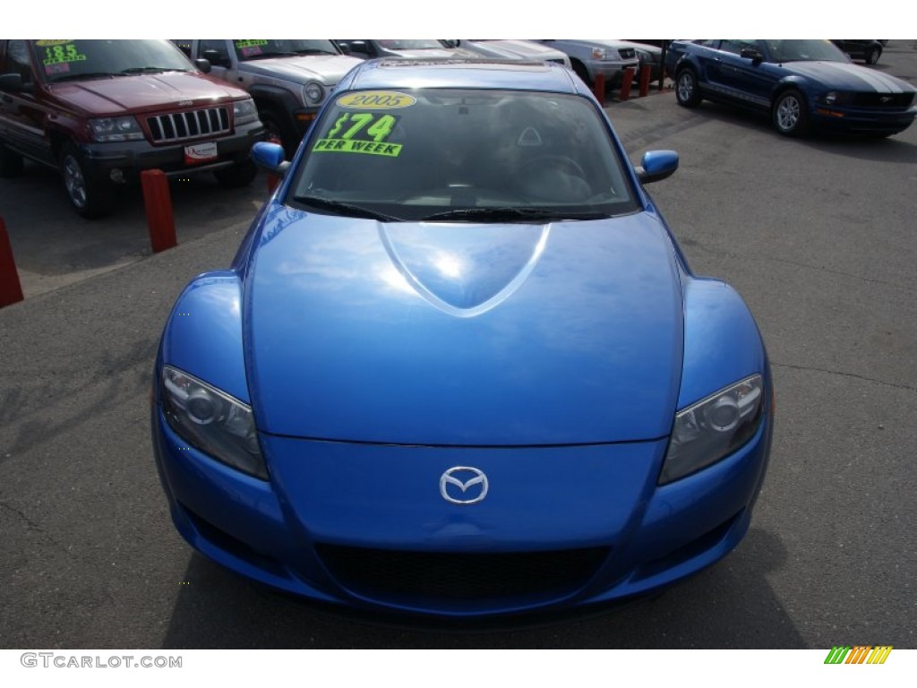 2005 RX-8  - Winning Blue Metallic / Black photo #2
