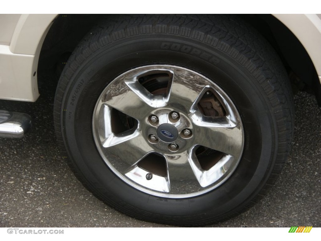 2005 Explorer XLT 4x4 - Ivory Parchment Tri Coat / Medium Parchment photo #7