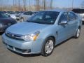 Light Ice Blue Metallic 2008 Ford Focus S Sedan Exterior