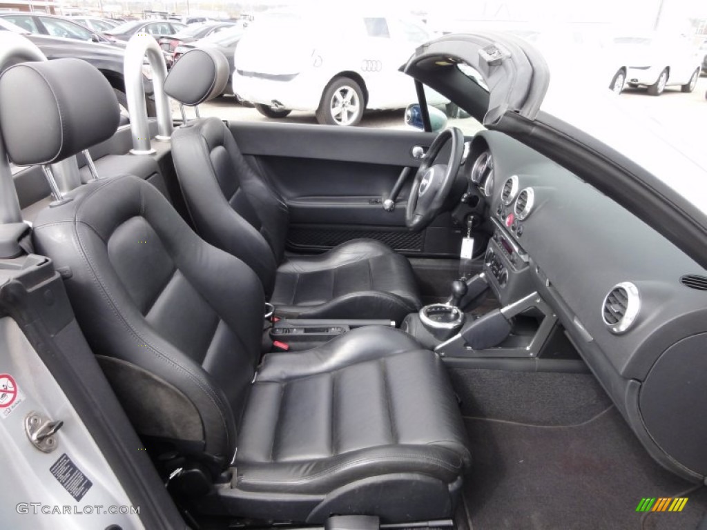 Ebony Interior 2003 Audi TT 1.8T Roadster Photo #62813719