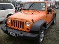 2012 Crush Orange Jeep Wrangler Unlimited Sport S 4x4  photo #1