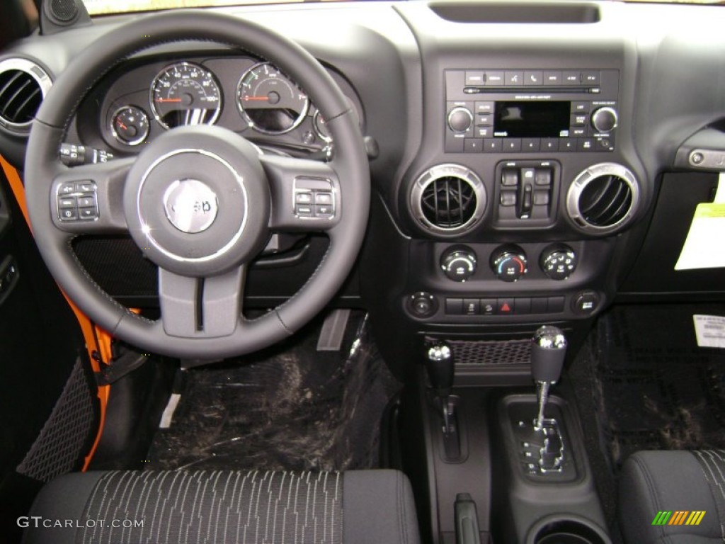 2012 Crush Orange Jeep Wrangler Unlimited Sport S 4x4