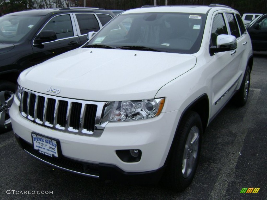 2012 Grand Cherokee Limited 4x4 - Stone White / Black photo #1