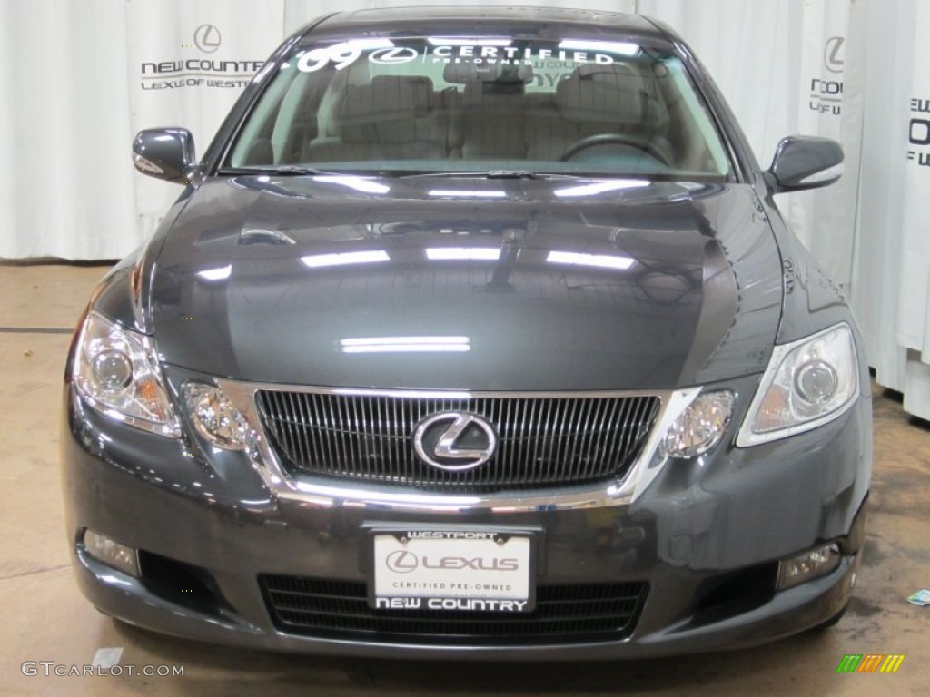 2009 GS 350 AWD - Smokey Granite Gray Mica / Light Gray photo #2