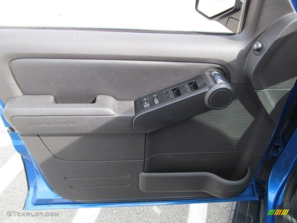 2010 Ford Explorer Sport Trac Adrenalin AWD Adrenalin Charcoal Black Door Panel Photo #62816485