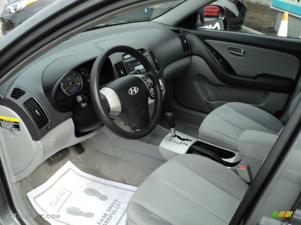 Gray Interior 2007 Hyundai Elantra GLS Sedan Photo #62816712