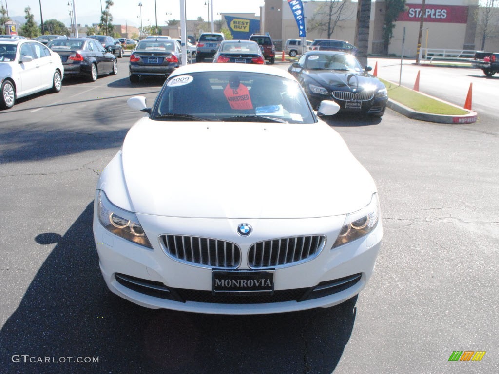 2009 Z4 sDrive30i Roadster - Alpine White / Black photo #2