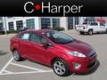 2011 Red Candy Metallic Ford Fiesta SEL Sedan  photo #1