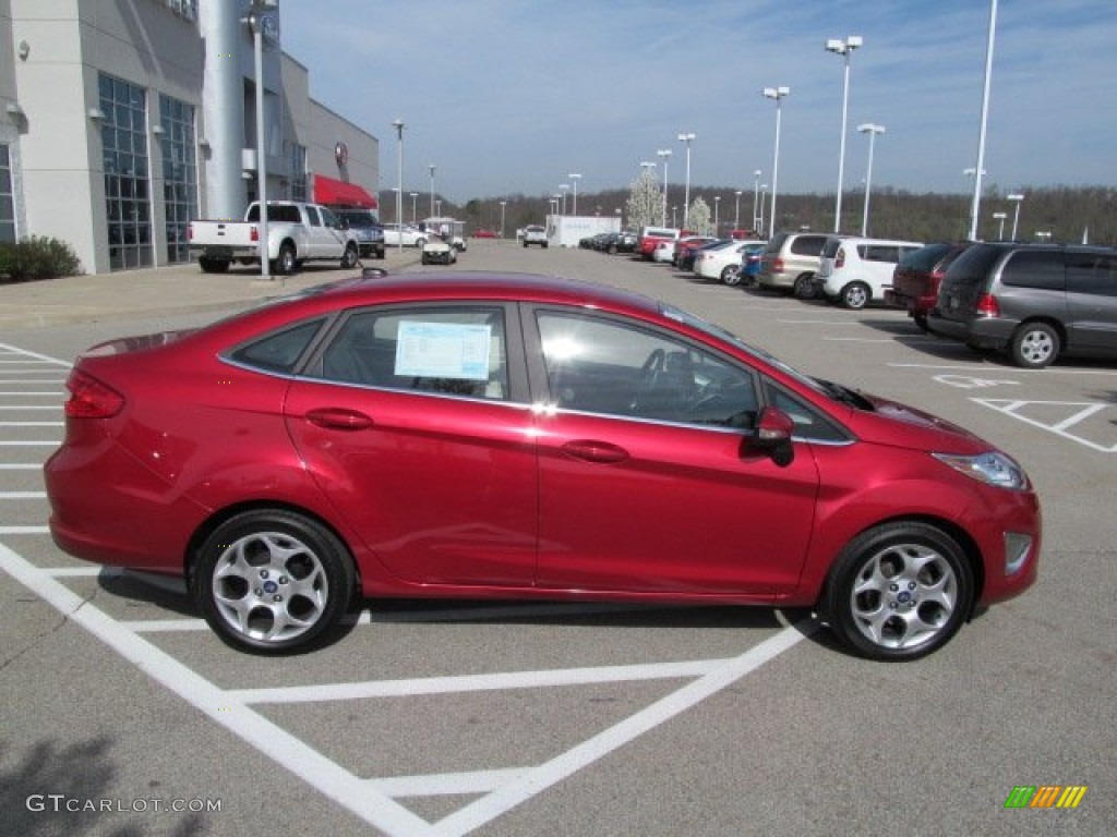 Red Candy Metallic 2011 Ford Fiesta SEL Sedan Exterior Photo #62817015