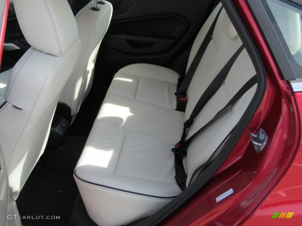 Cashmere/Charcoal Black Leather Interior 2011 Ford Fiesta SEL Sedan Photo #62817161
