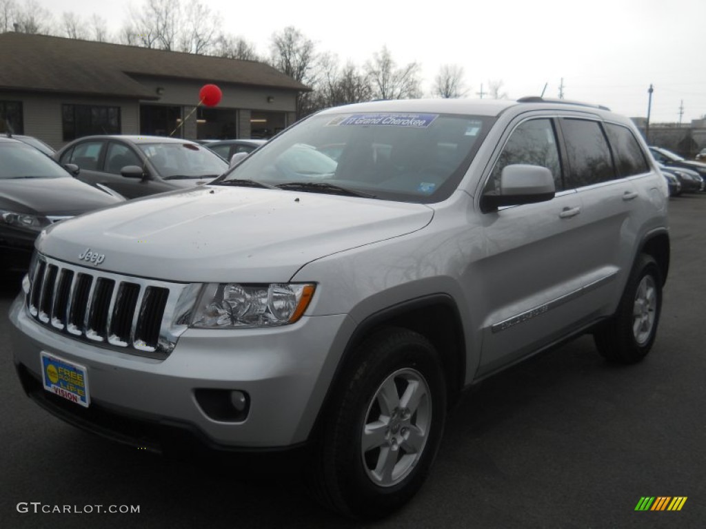 2011 Grand Cherokee Laredo 4x4 - Bright Silver Metallic / Black photo #1