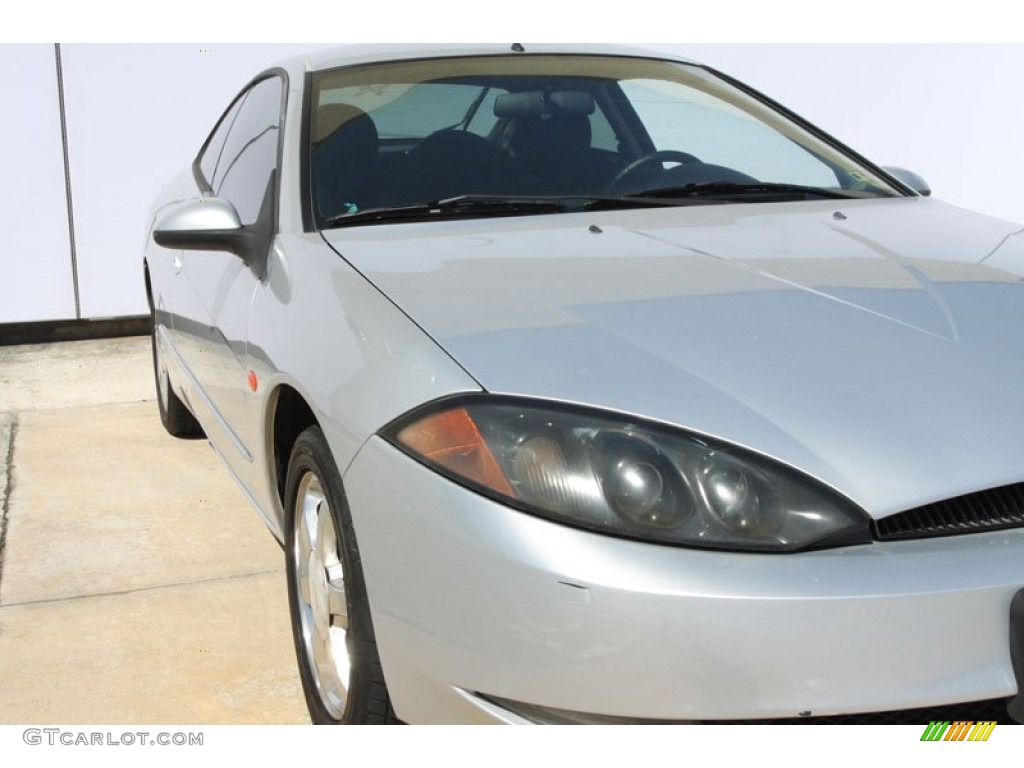 1999 Cougar V6 - Silver Frost Metallic / Midnight Black photo #9