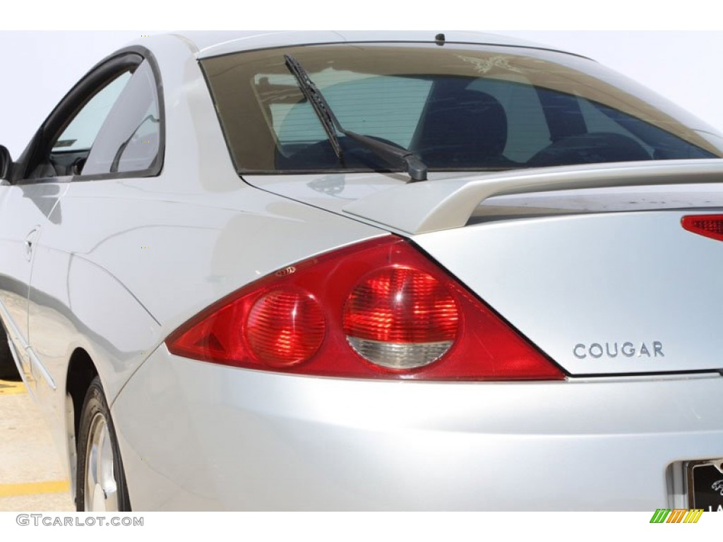 1999 Cougar V6 - Silver Frost Metallic / Midnight Black photo #12