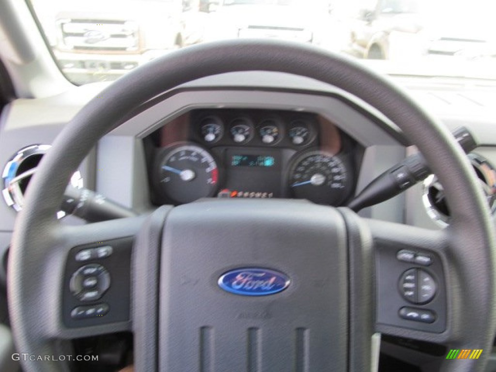 2012 F250 Super Duty XLT Regular Cab 4x4 - Green Gem Metallic / Steel photo #22