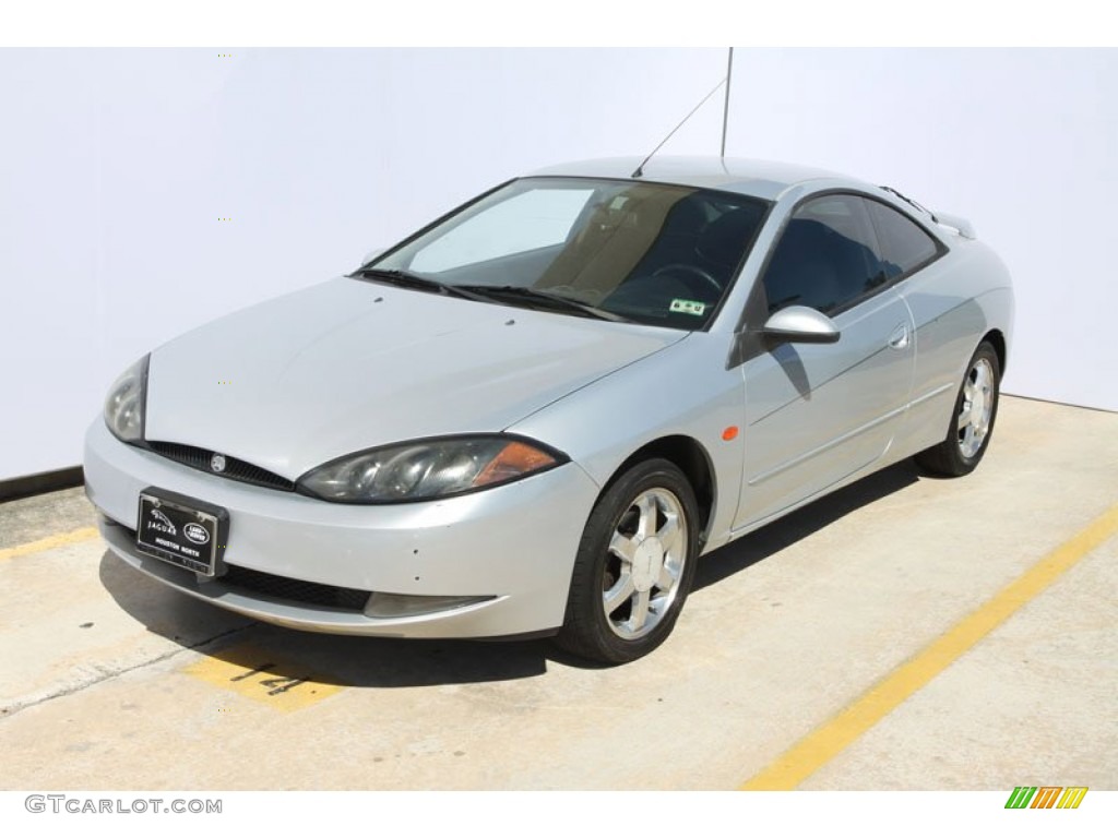 1999 Cougar V6 - Silver Frost Metallic / Midnight Black photo #15