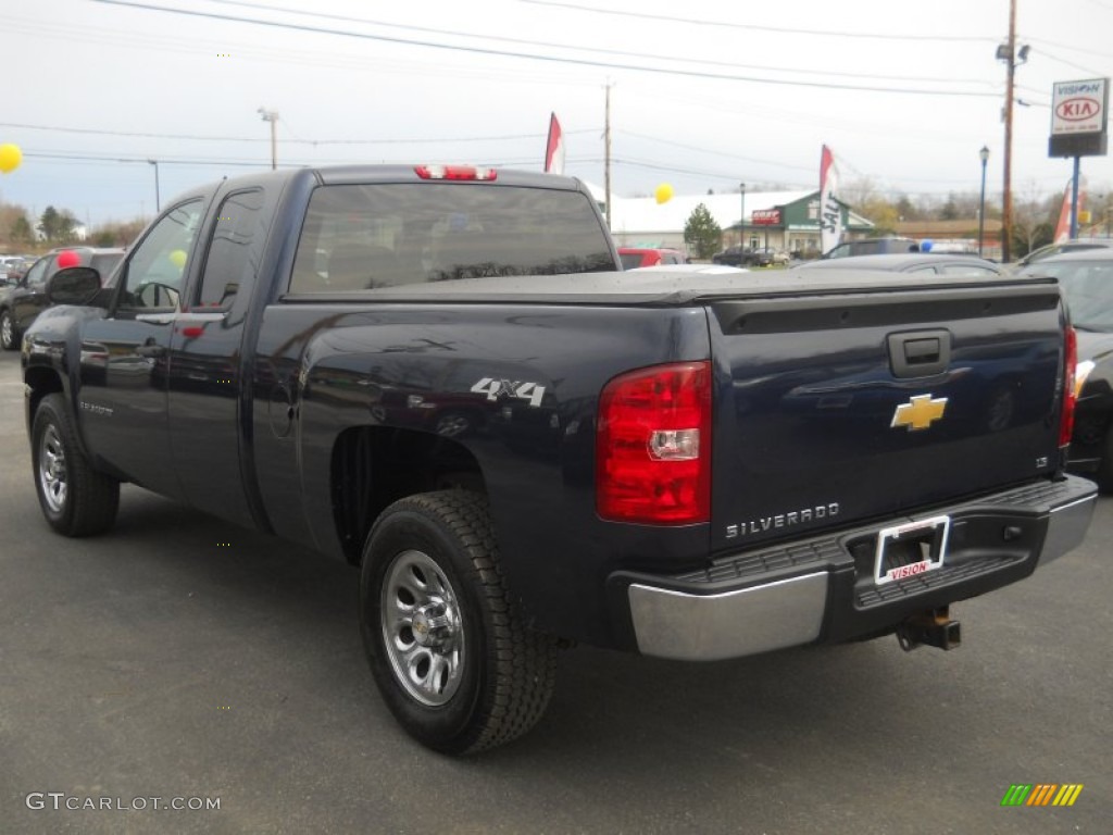2009 Silverado 1500 LS Extended Cab 4x4 - Imperial Blue Metallic / Dark Titanium photo #13