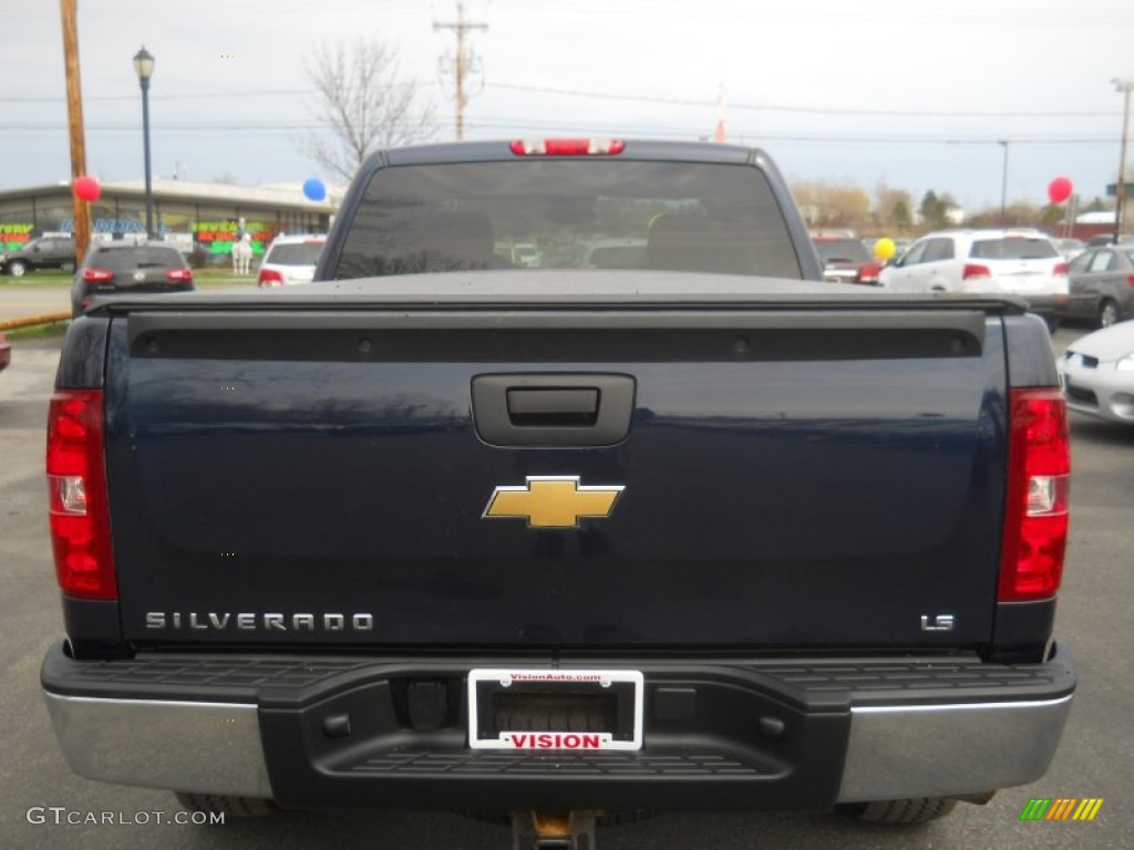 2009 Silverado 1500 LS Extended Cab 4x4 - Imperial Blue Metallic / Dark Titanium photo #14