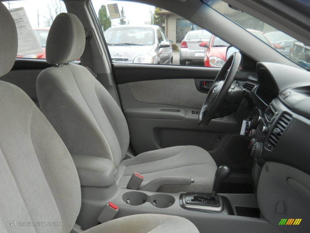 2008 Optima LX - Deep Ocean Blue / Gray photo #7
