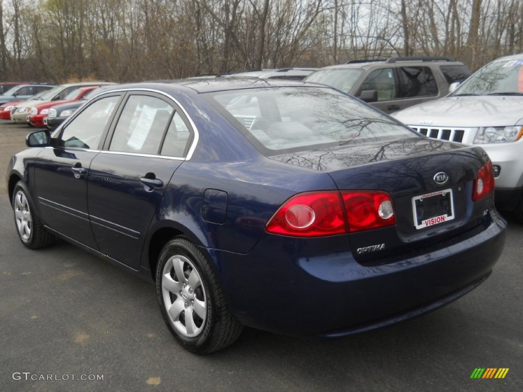 2008 Optima LX - Deep Ocean Blue / Gray photo #12