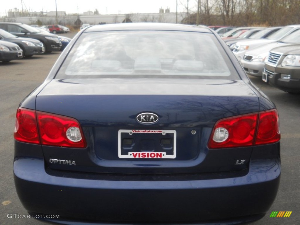 2008 Optima LX - Deep Ocean Blue / Gray photo #13