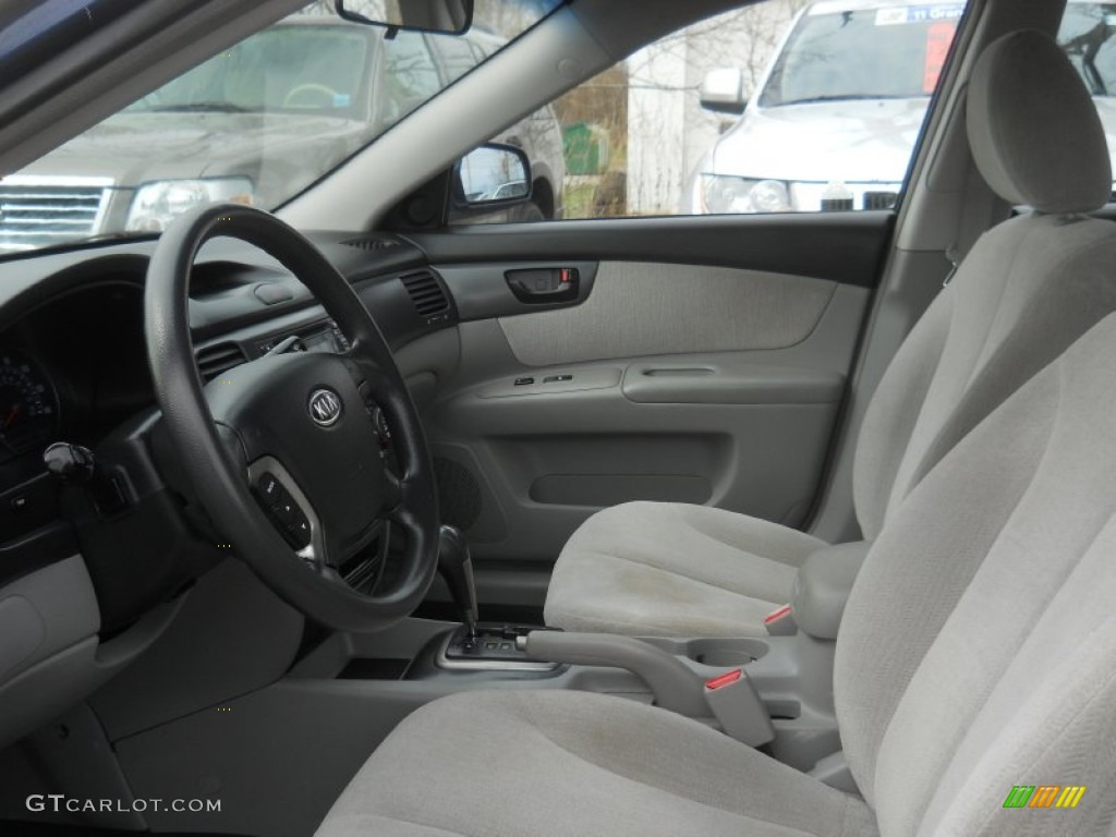 2008 Optima LX - Deep Ocean Blue / Gray photo #20