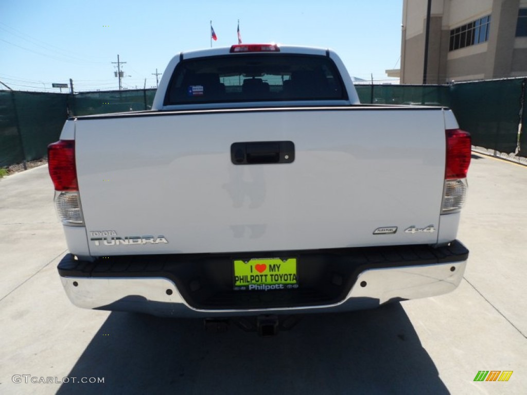 2012 Tundra Platinum CrewMax 4x4 - Super White / Red Rock photo #4