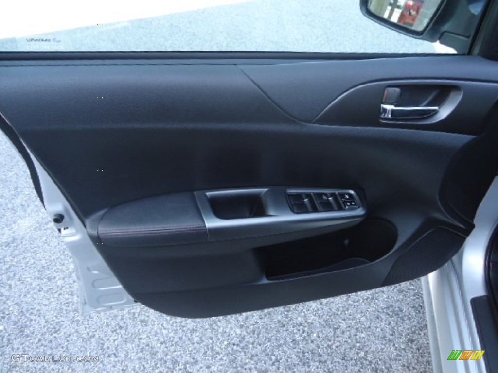 2011 Subaru Impreza WRX Sedan Carbon Black Door Panel Photo #62821606