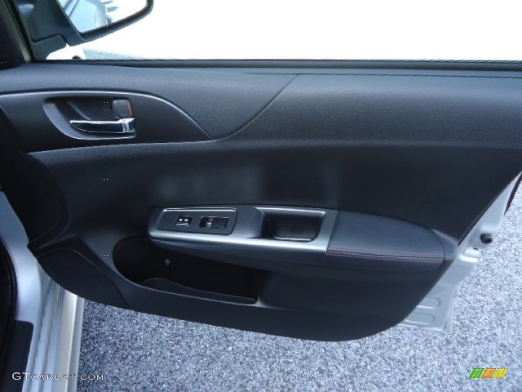 2011 Subaru Impreza WRX Sedan Carbon Black Door Panel Photo #62821614