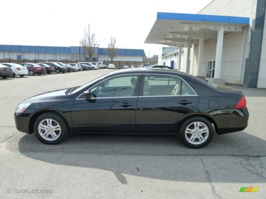 2006 Accord EX Sedan - Nighthawk Black Pearl / Ivory photo #2