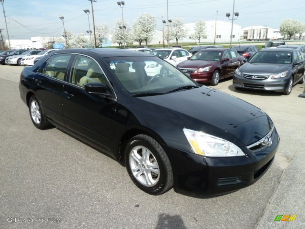 2006 Accord EX Sedan - Nighthawk Black Pearl / Ivory photo #7