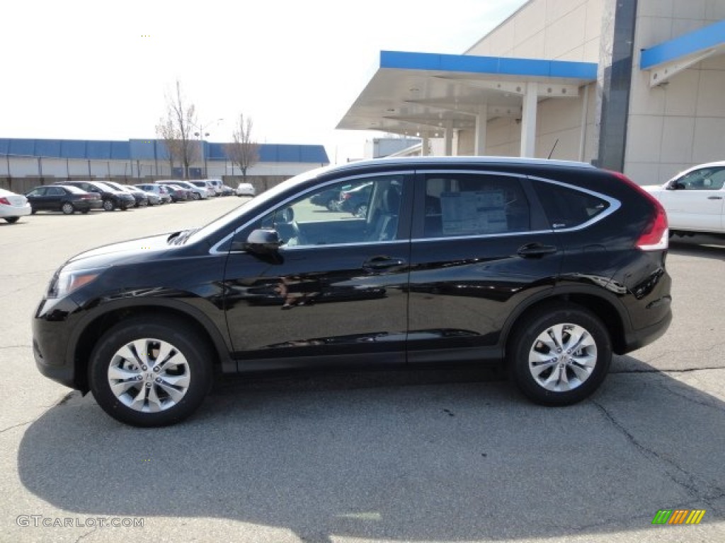 2012 CR-V EX-L 4WD - Crystal Black Pearl / Black photo #2
