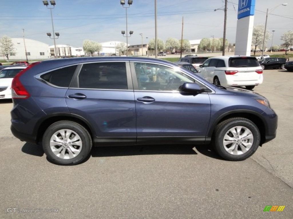 2012 CR-V EX 4WD - Twilight Blue Metallic / Gray photo #6