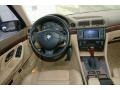 2001 BMW 7 Series Sand Beige Interior Dashboard Photo
