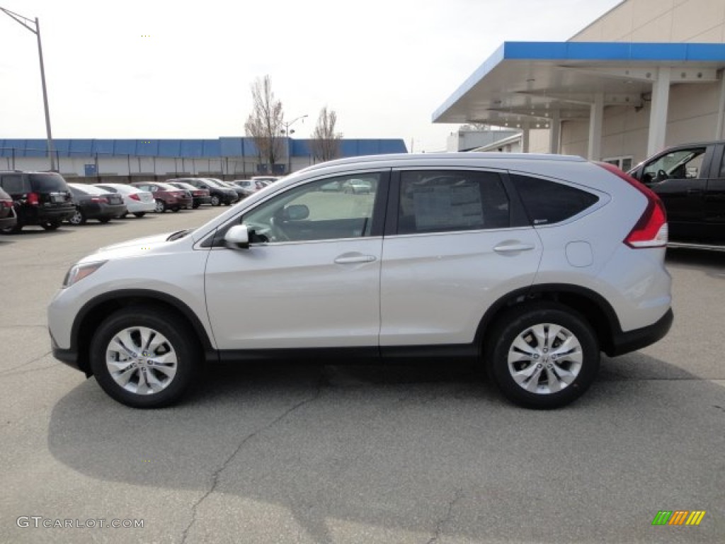 2012 CR-V EX-L 4WD - Alabaster Silver Metallic / Black photo #2